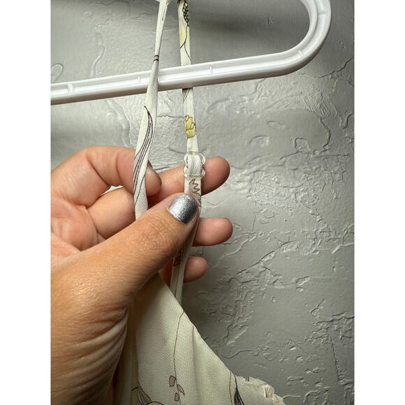 Necessary Objects floral beaded empire waist sheer lined‎ dress womens small y2k - Picture 4 of 10